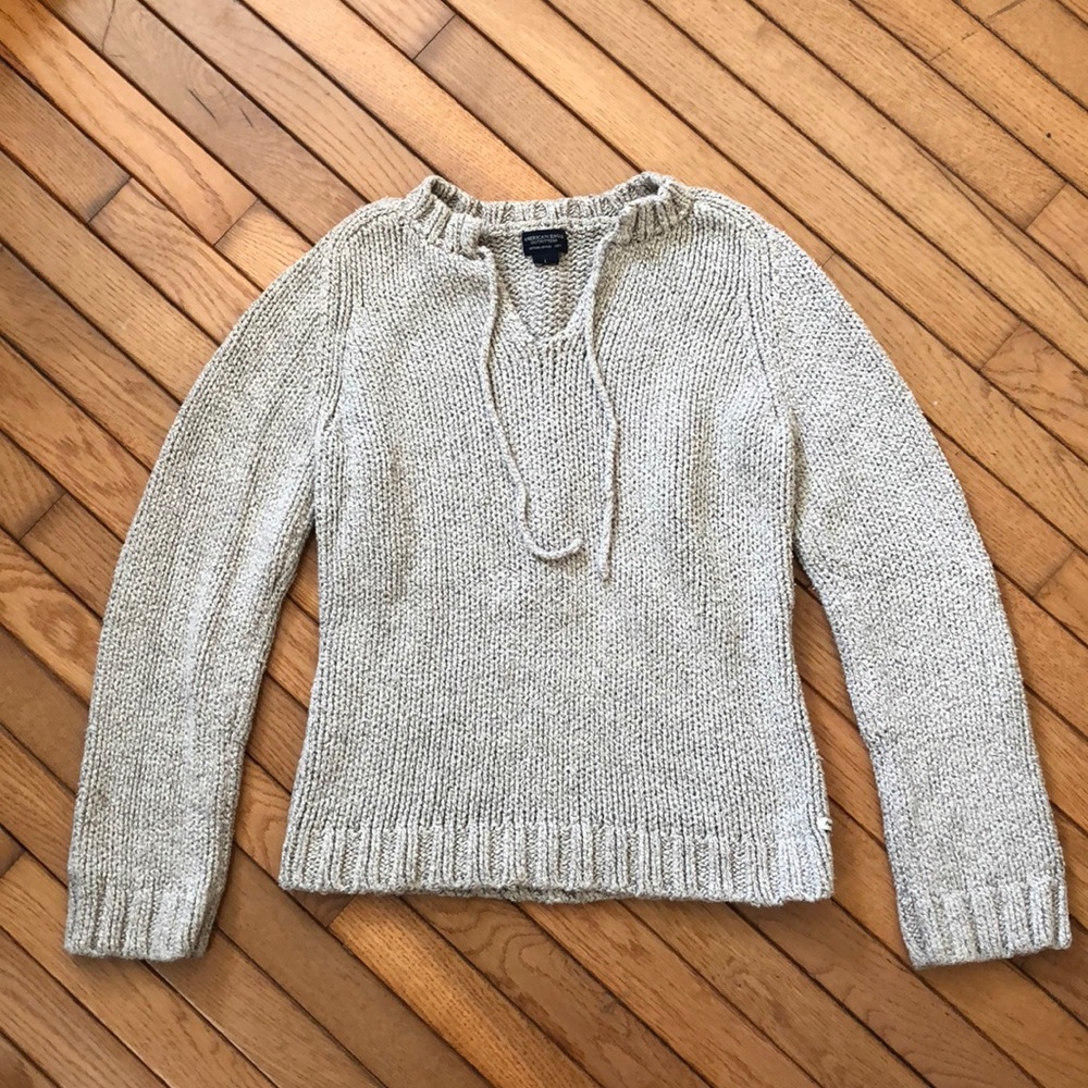 Beige Pullover Sweater - American Eagle